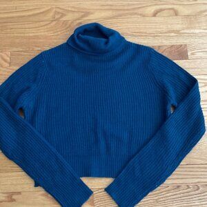 Crop turtleneck sweater